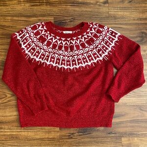 Girls Copper Key Fair isle Sweater